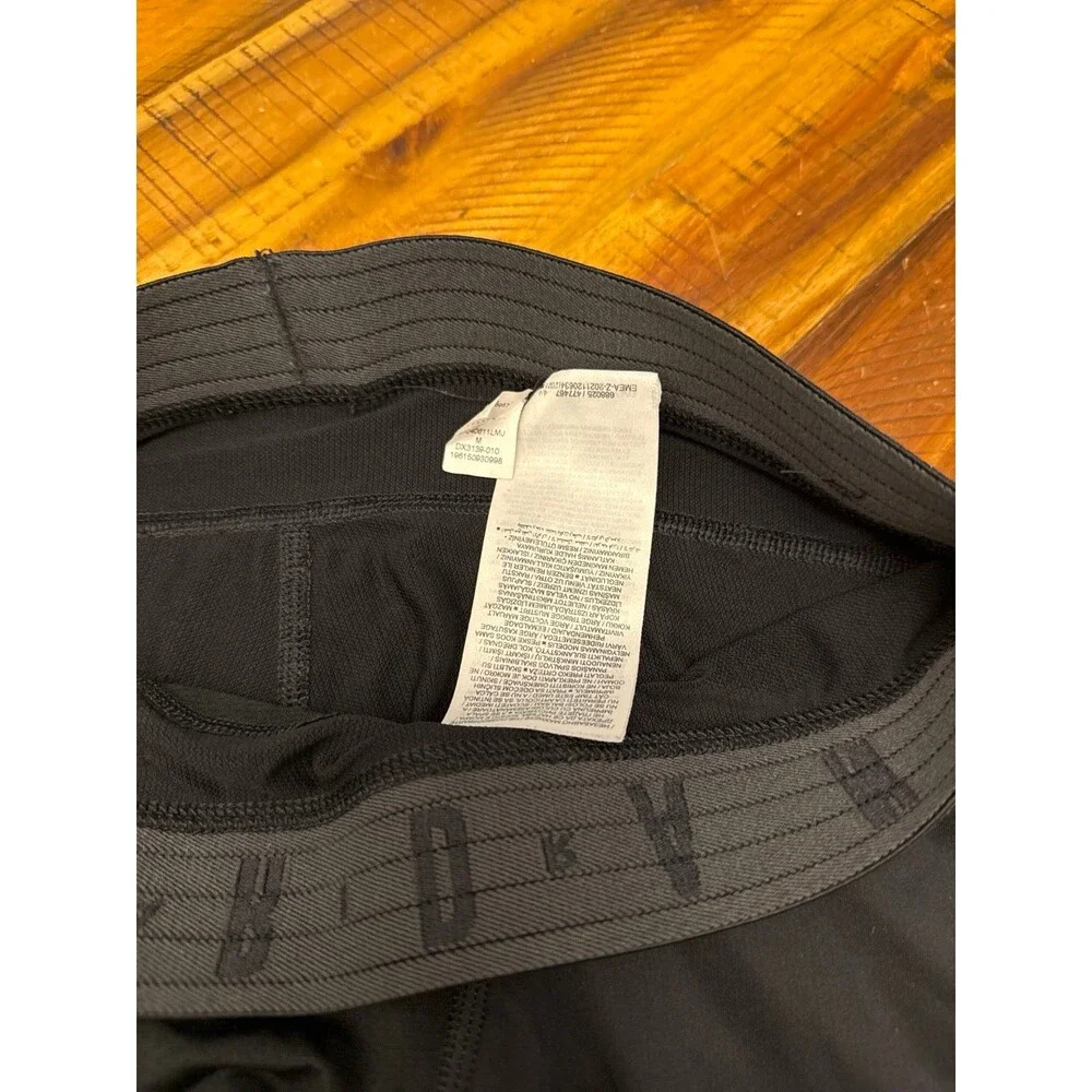 Jordan Sport 3/4 Tights Men’s Medium Black Dri-FIT Compression Pocket